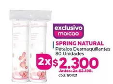 Spring Natural - Petalos Desmaquillantes