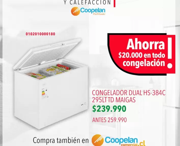 Maigas - Cooperat - Congelador 295ltd