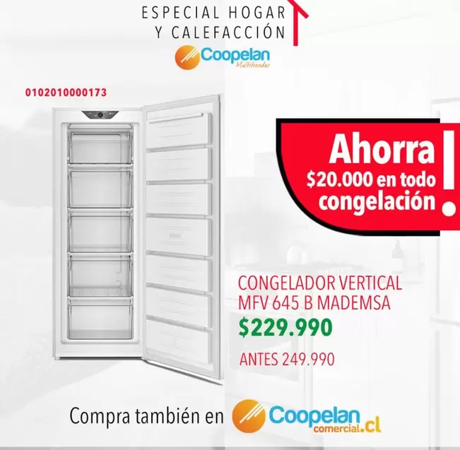 Mademsa - Cooperation - Congelador Vertical Mfv645 B