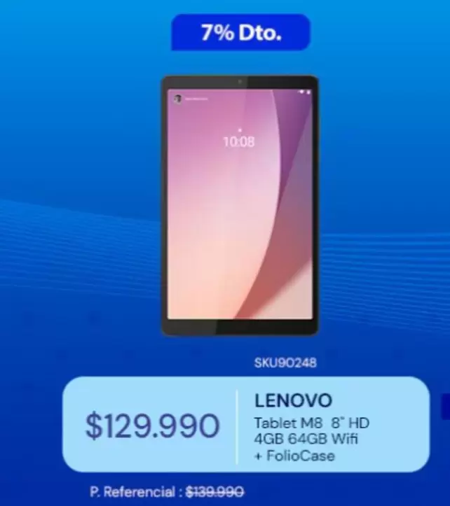 Lenovo - Tablet M8" 8" Hd 4gb 64gb Wifi