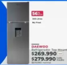 Daewoo - Refrigerador Top Moun