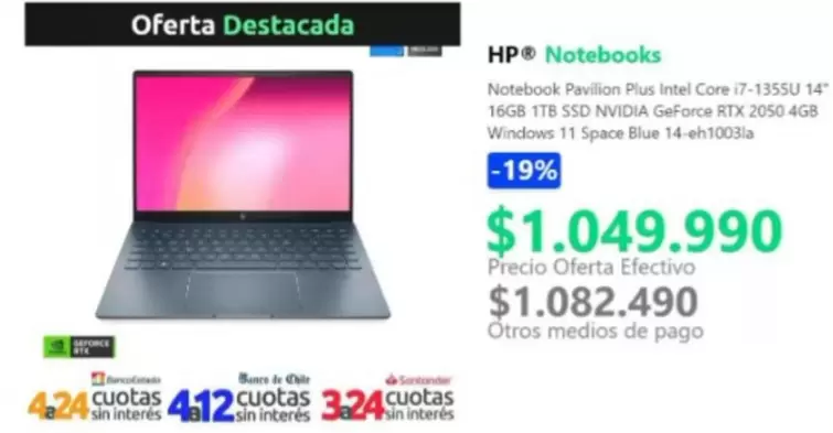 Intel - notebook - Notebook Plus  Core i7-1355u 14" 16gb 1150 Wifi 6000, 4Gb