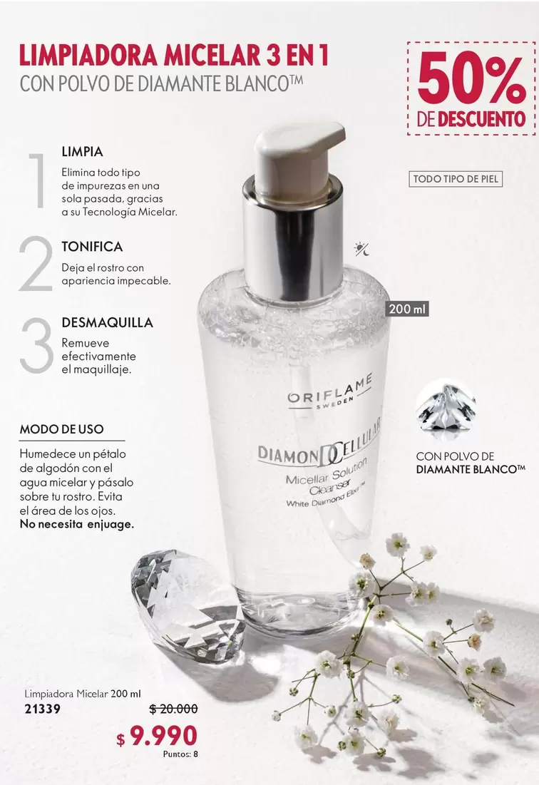 Limpiadora Micelar 3 En 1