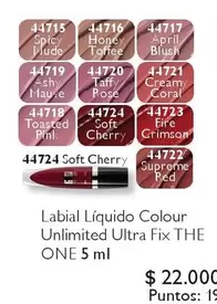 Coral - Labial Liquido Colour Unlimited Ultra Fix THE One 5ml
