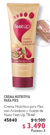Up - Crema Nutritiva Para Pies