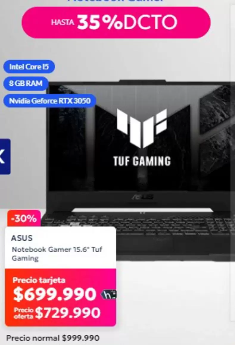 Intel - Asus - Notebook Gamer 15.6" Tuf Gaming