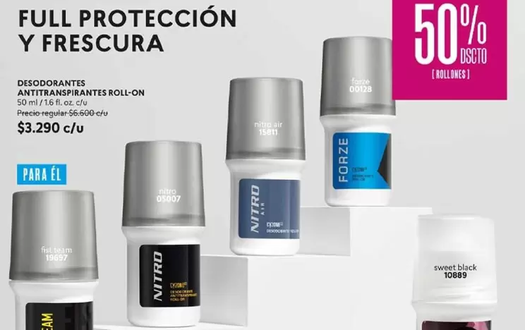 Forze - Ferrero - Desodorantes Antitranspirantes Roll-On