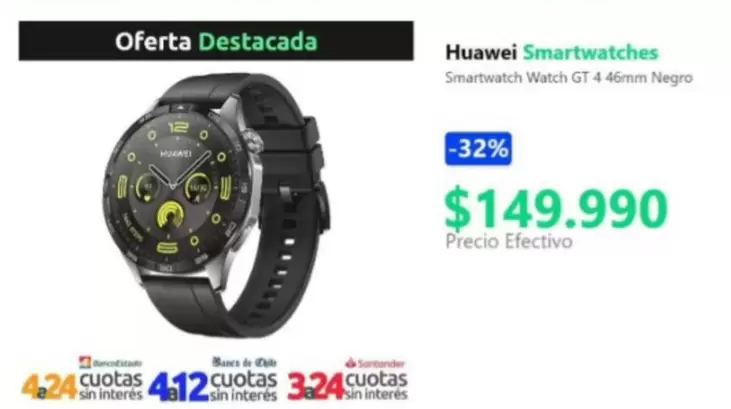 Huawei - Smartwatches Smartwatch Watch Gt 4 45mm Negro
