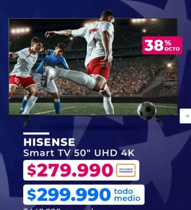 Hisense - Smart Tv 50" UHD 4K
