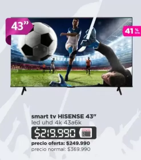 Hisense - Smart Tv 43"