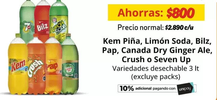 Kem - a - Limon Soda, Bilz, Pap, Canada Dry Ginger Ale, Crush O Seven Up