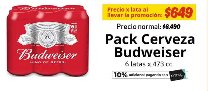 Budweiser - Pack Cerveza