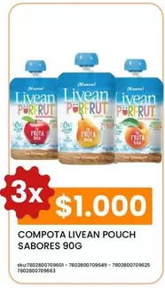 Livean - Sabores - Compota  Pouch