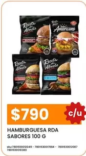 Abuelo - Sabores - Hamburguesa Rda