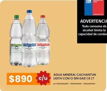 Cachantun - Agua Mineral Light Con O Sin Gas