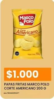 Marco Polo - Marco - Papas Fritas Pollo Corte Americano