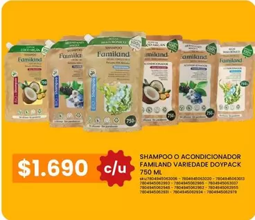 Familand - Doypack - Shampoo O Acondicionador
