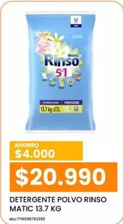 Rinso - Detergente Polvo  Matic