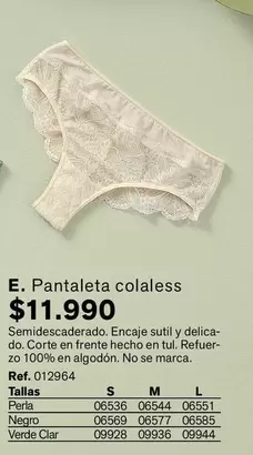 Perla - Pantaleta Colales