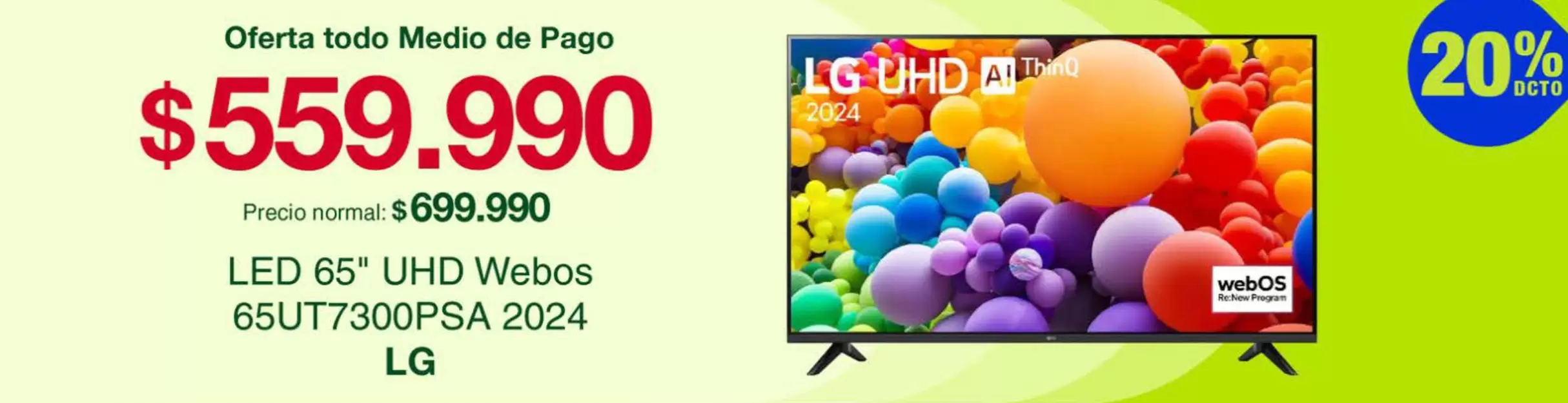 LG - Led 65" Uhd Webos 65ut730psa 2024