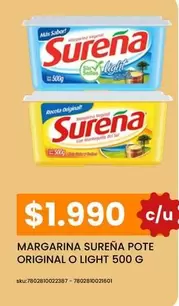 Sureña - Sugana - Margarina Potè Original O Light