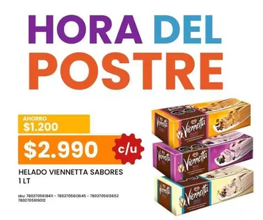 Viennetta - Sabores - Helado