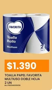 Favorita - Toalla Papel Multiuso Doble Hoja 2 Un