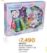 Gelatti - Set De Maquillaje Sombra + Gloss + Lip Balm Frozen