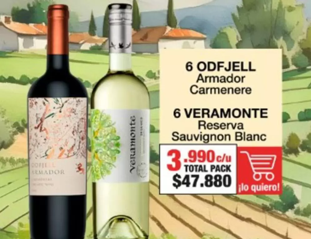 Carmenere - 6 ODFJELL Armador  6 VERAMONTE Reserva Sauvignon Blanc