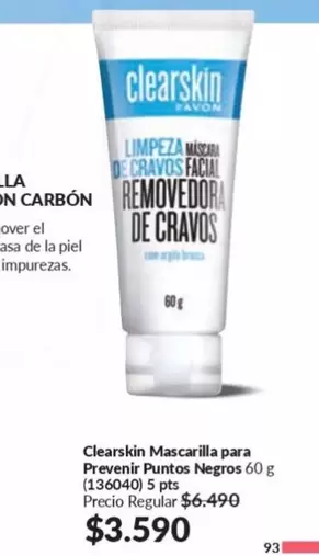 Clearskin - Mascarilla Para Prevenir Puntos Negros