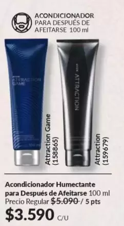 Attraction - Acondicionador Humectante Para Despues De Afeitar