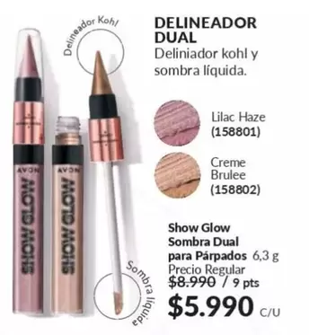 Show Glow Sombra Dual Para Pírapados