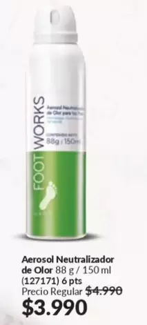 Foot Works - Aerosol Neutralizador De Olqr
