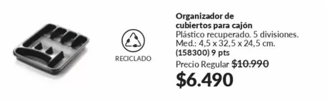 Organizador De Cubiertos Para Cajón