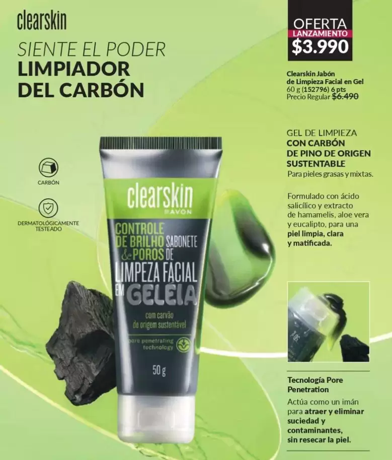 Clearskin - Siente El Poder Limpiador Del Carbón