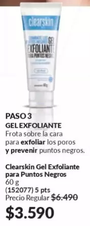 Clearskin - Gel Exfoliante Para Puntos Negros