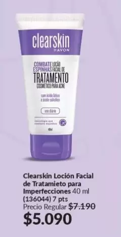 Clearskin - Loción Facial De Tratamiento Para Imperfecciones