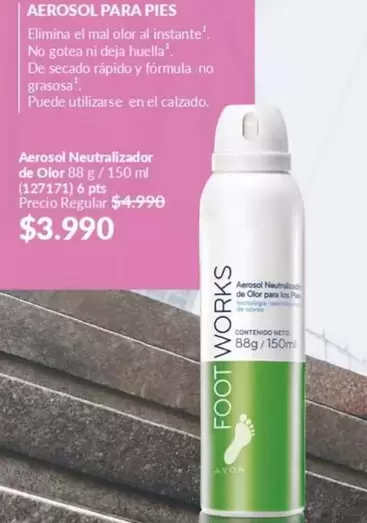 Foot Works - Aerosol Neutralizador De Olrat