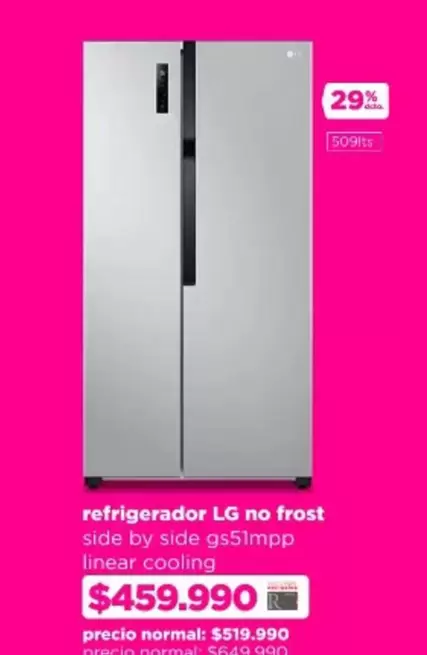 LG - Refrigerador No Frost