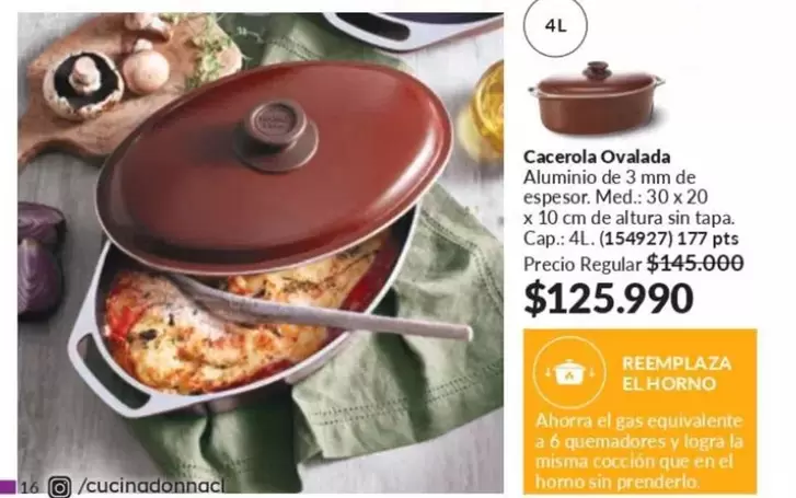 Cacerola Ovalada