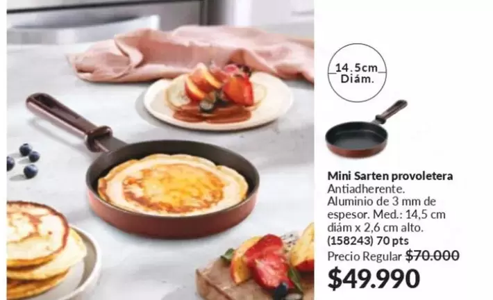 Mini Sarten Provoltera
