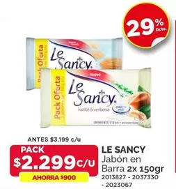 Le Sancy - Jabon En Barra 2x