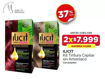Ilicit - Kit Tintura Capilar Sin Amoniaco