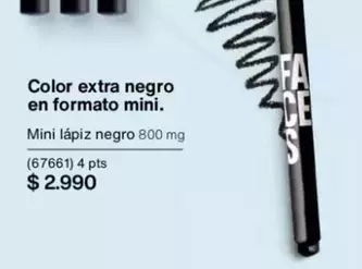 Color Extra Negro En Formato Mini