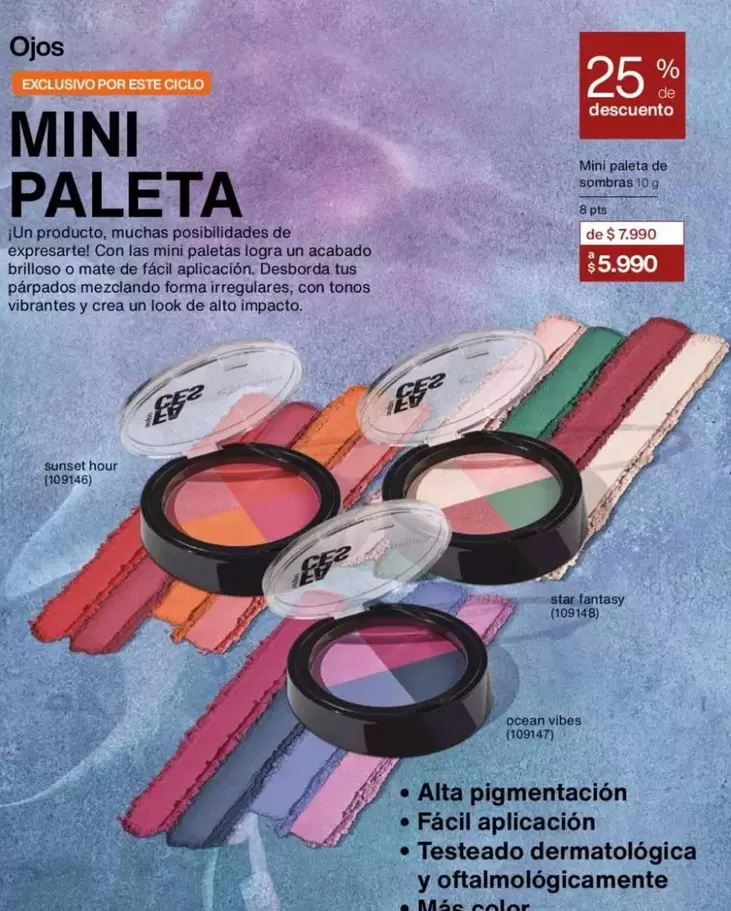 Ocean - Ojos - Mini Paleta