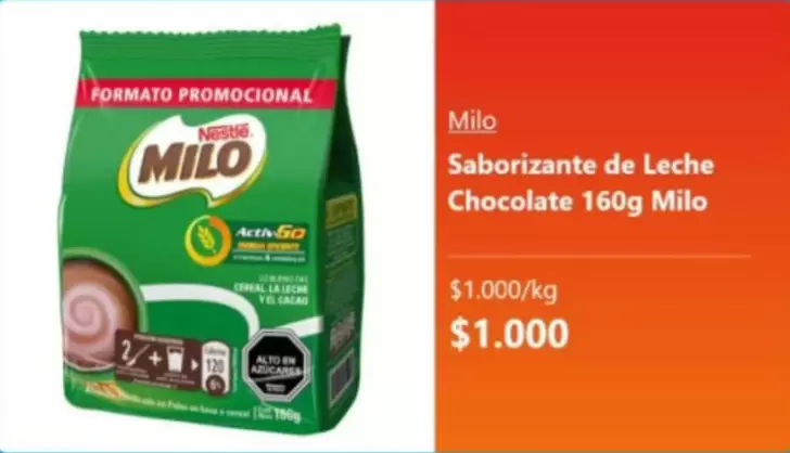 Milo - Saborizante De Leche Chocolate