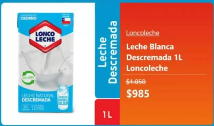 Lonco Leche - Loncoleche - Leche Blanca Descremada