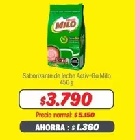 Milo - Saborizante De Leche Activ-go