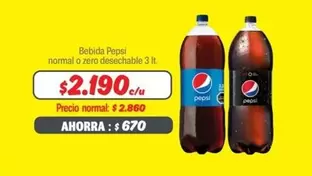 Pepsi - Bebida Normal O Zero Desechable