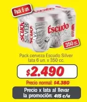 Escudo - Silver - Pack Cerveza